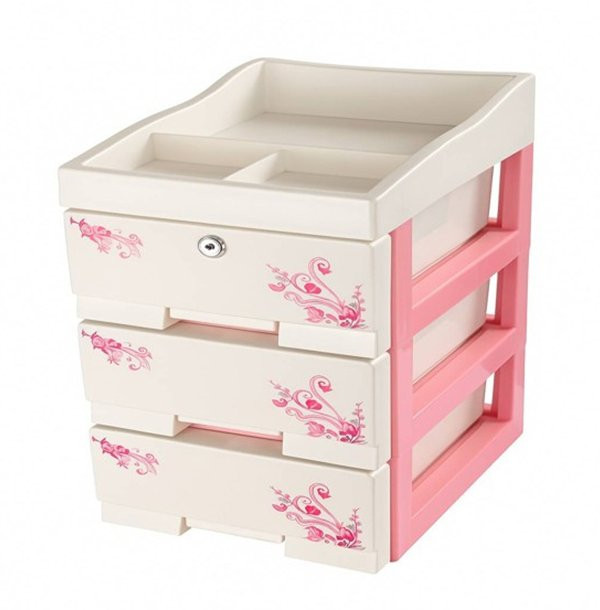 Jewelry Box 3D - Pink White