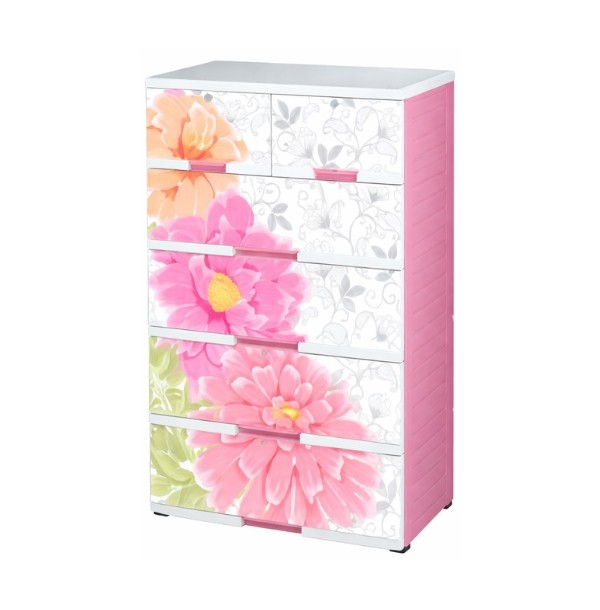 Premio Platinum Wardrobe Daisy 5 Step - Pink White