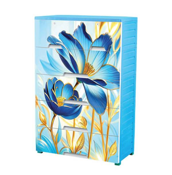 Platinum Wardrobe Elizabeth Blue - 5 Drawer